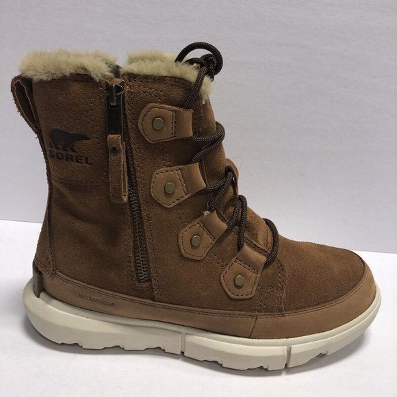 Sorel Women’s Explorer II Joan Dual Zip Boots Brown Size 6M